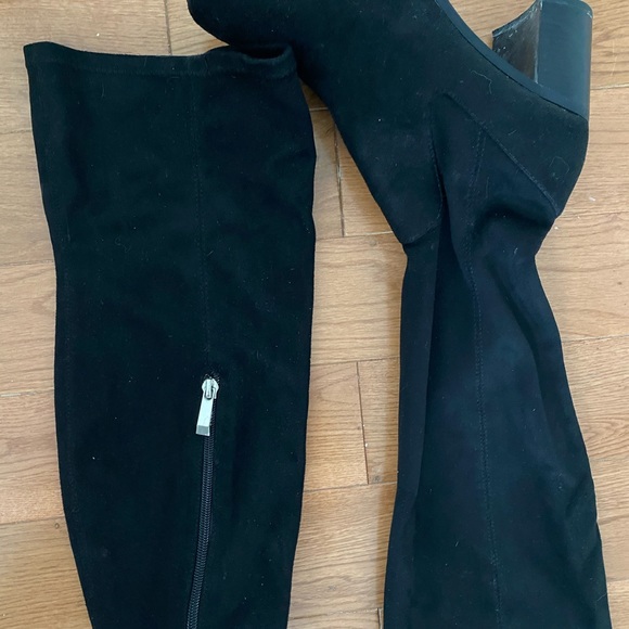 Zara faux suede boots knee highs - Picture 3 of 4